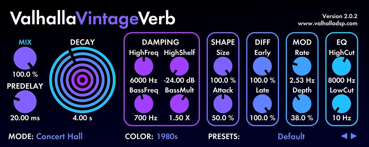 Valhalla VintageVerb